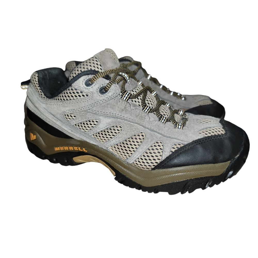 Merrell Mesa Ventilator Women 10 Hiking Shoes Brown Leather Trail‎ Sneaker